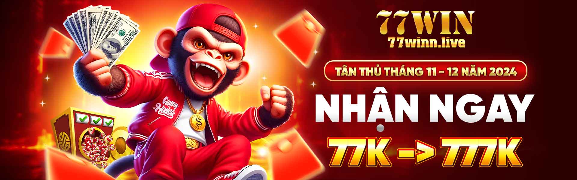 Tân thủ tháng 11 và 12 nhận ngay 77k tại nhà cái 77WIN